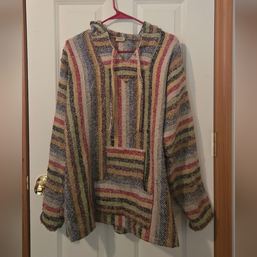Multicolor Striped Baja Hoodie